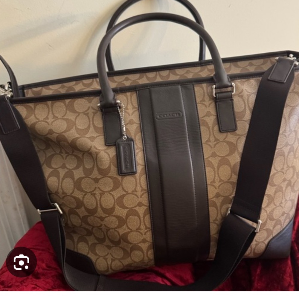 Coach Brown and Black travel Bag